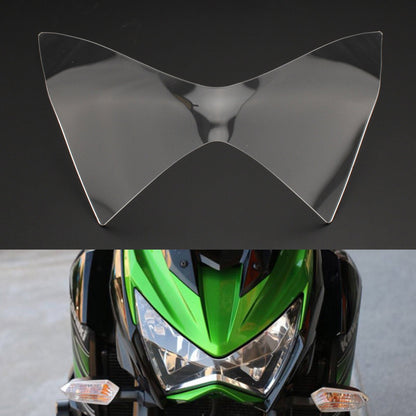 Protezione per la protezione della lente del faro anteriore adatta per Kawasaki Z250 Z300 Z800 13-16 Fumo generico