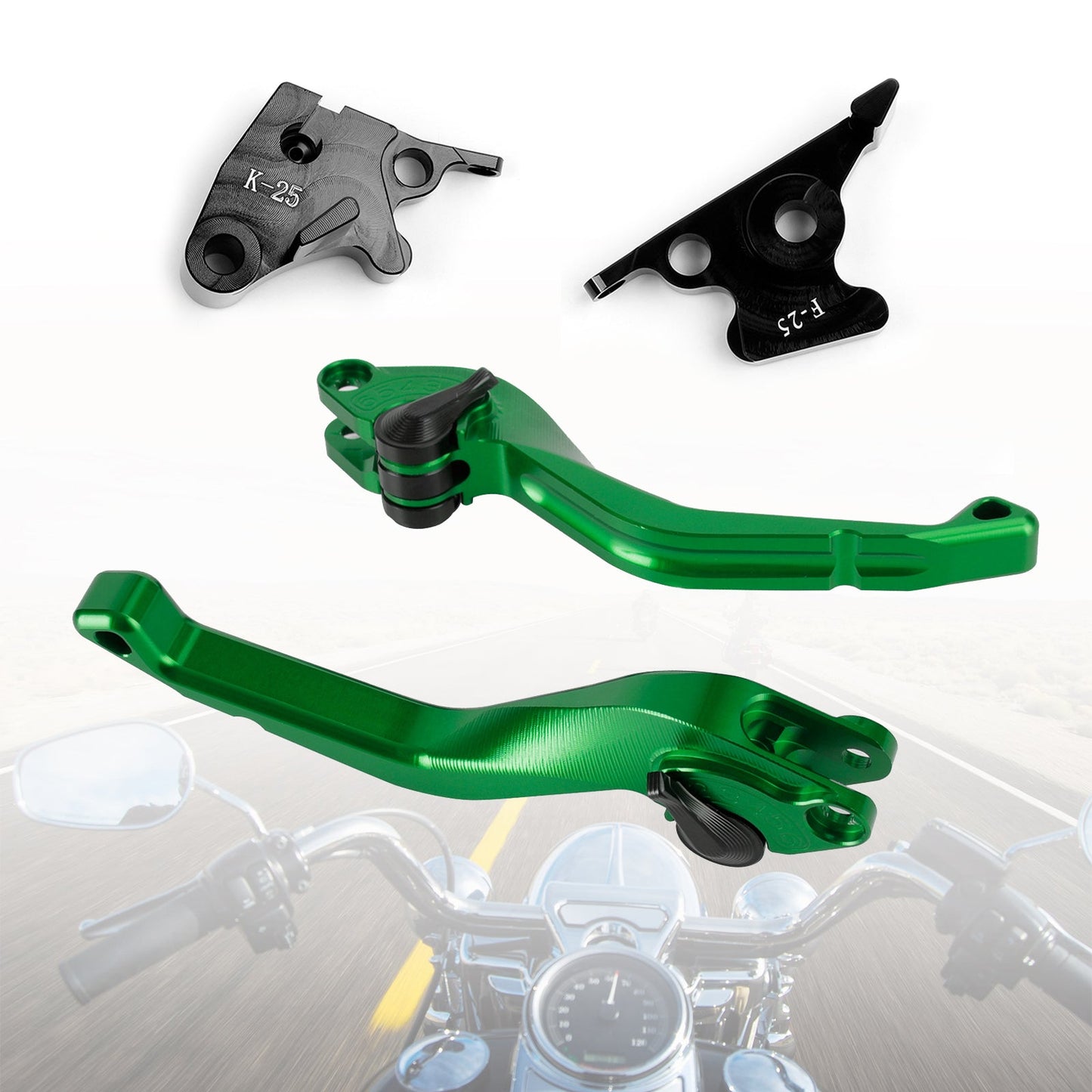 Kawasaki Ninja 250R 400 300R/Z300 Z250SL CNC Leva Freno Frizione Corta