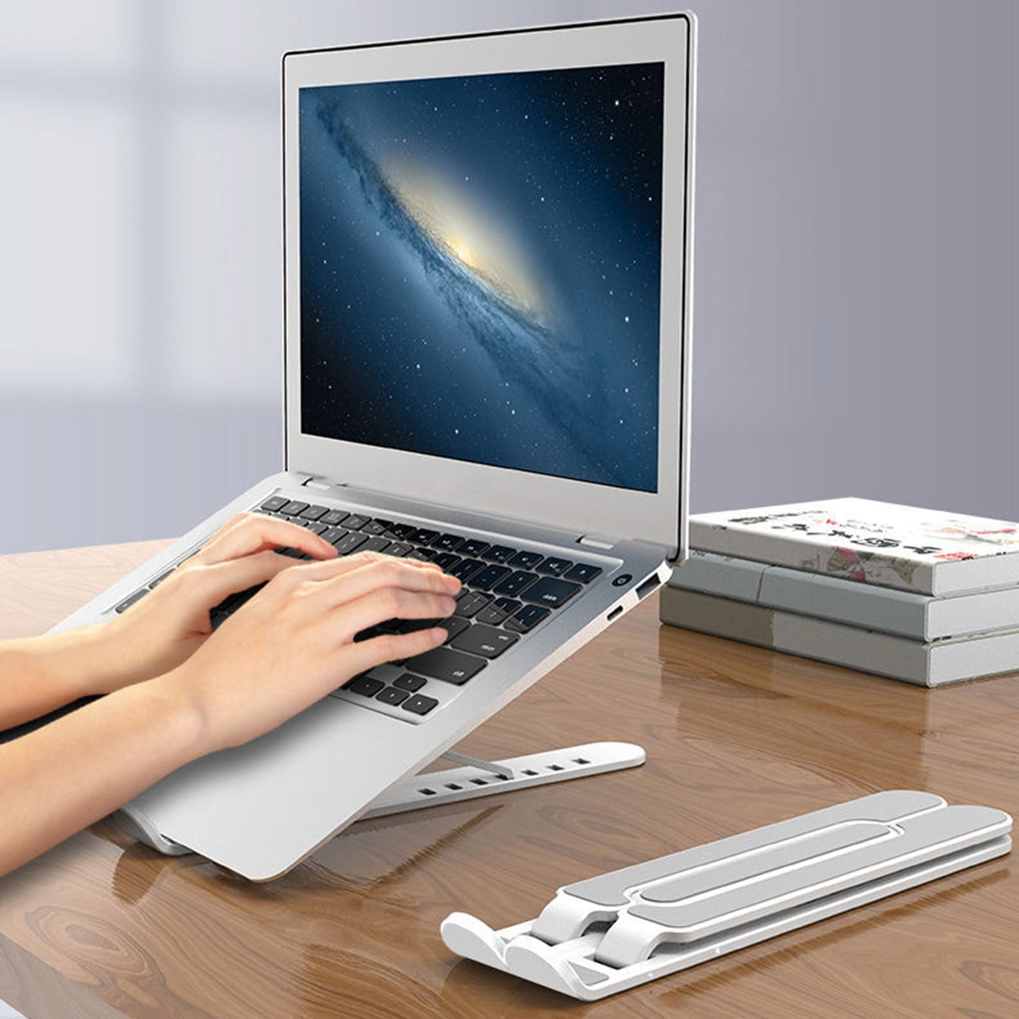 Supporto per laptop portatile Base di supporto pieghevole Supporto per notebook per MacBook Pro