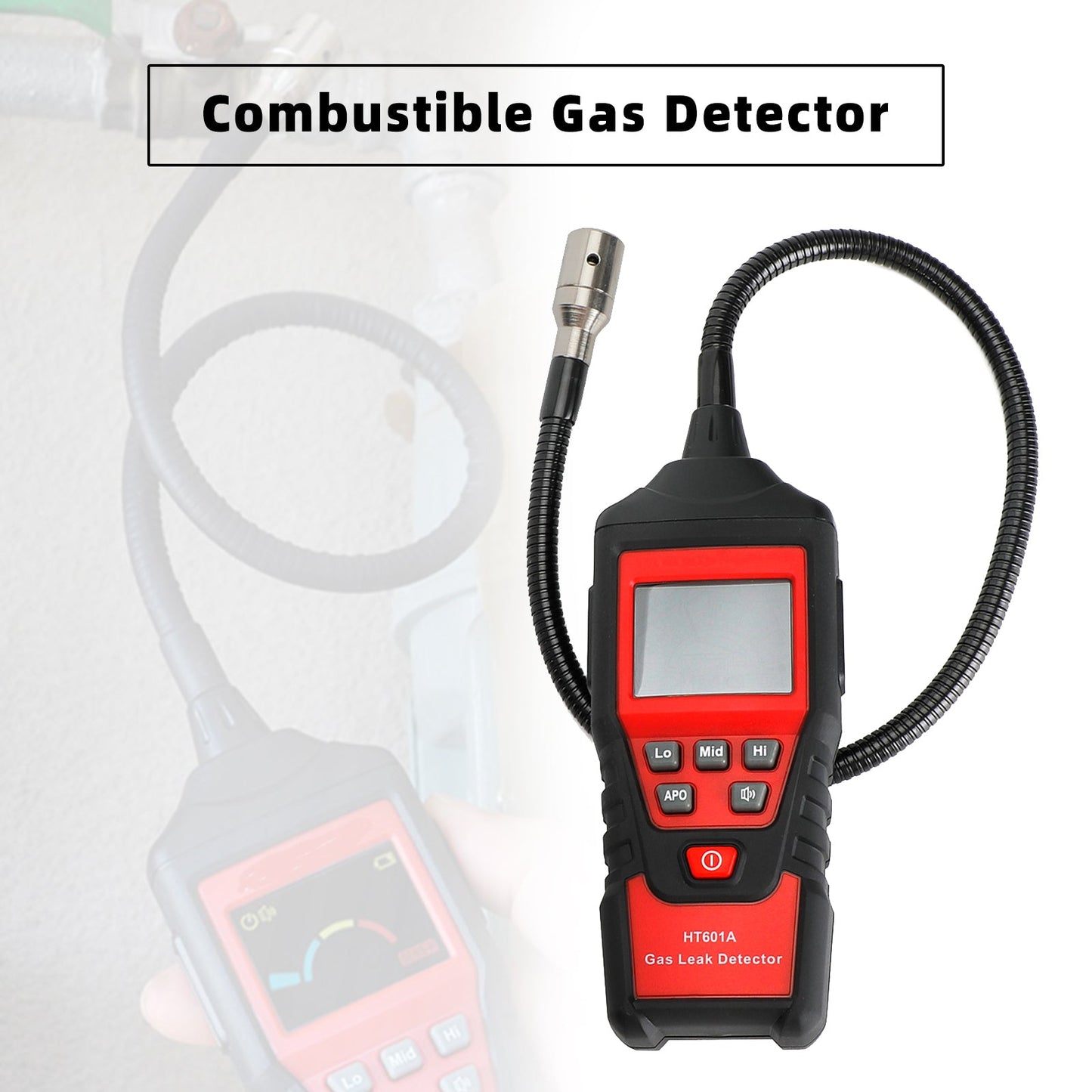 Tester LCD rilevatore di perdite di gas naturale combustibile portatile per perdite visive