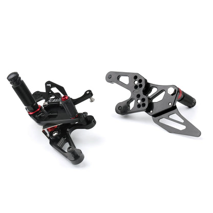 Pedane poggiapiedi CNC Racing Pedane arretrate per BMW S1000RR 2015-2018 Generico