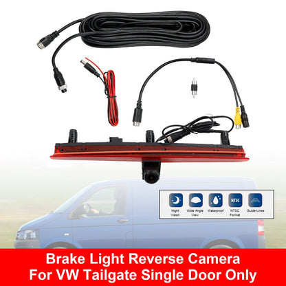 Telecamera retromarcia per VW Transporter T5 T5.1 Luce freno Portellone posteriore Solo porta singola