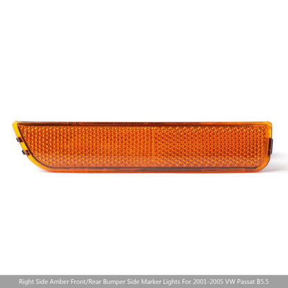 Luci di posizione laterali del paraurti anteriore ambra destro per 2001-2005 VW Passat B5.5 Generico