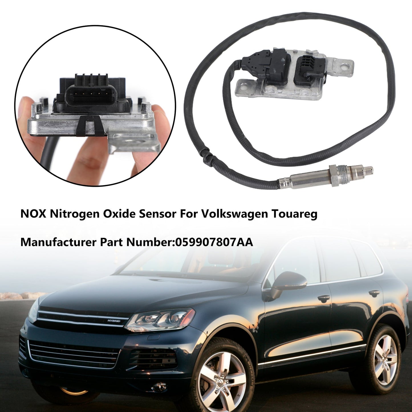 Sensore di ossido di azoto NOX 059907807AA per Volkswagen Touareg 2015-2018 Generico