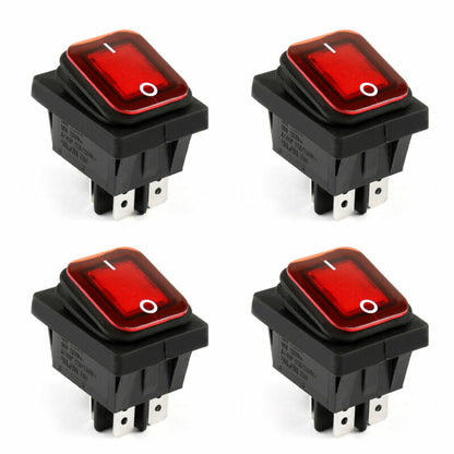 4Pin IP65 Barca Schalter Wasserdicht ON/OFF Rocker RLEIL BE RL2-102 Auto