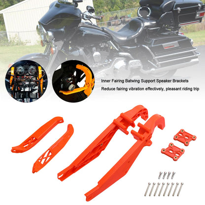 Carenatura interna Batwing Supporto altoparlanti Staffe per Touring Electra Glide 1996-2013 Generico