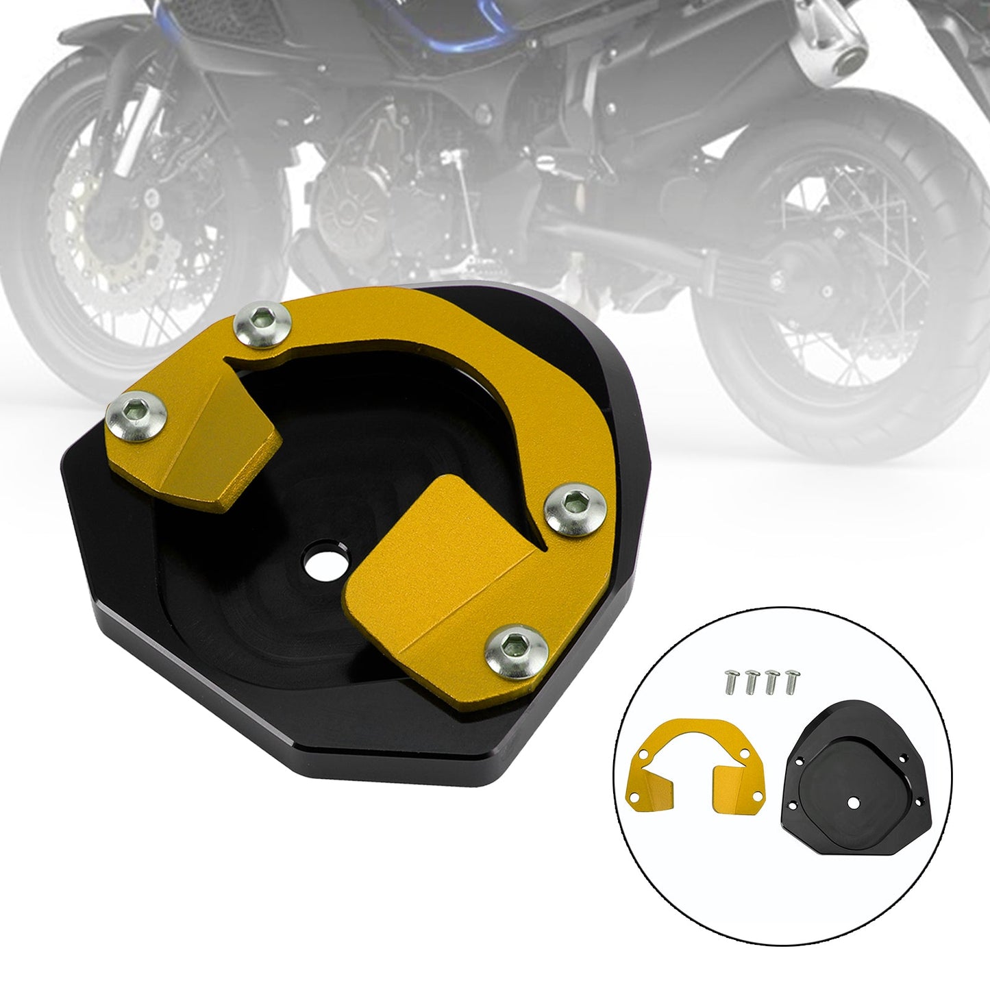 Cavalletto Allarga Piastra Pad adatta per Yamaha XT1200Z XT1200ZE Super Tenere 2014-21