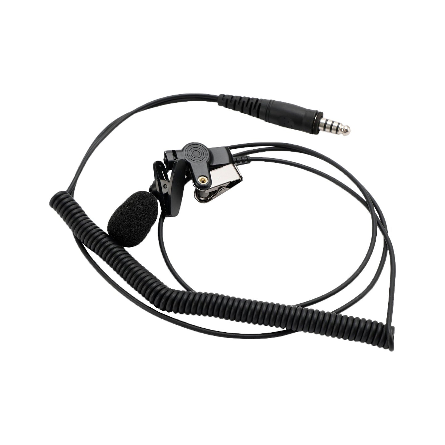 Cuffia con tubo dell'aria trasparente 7.1-A3 con microfono per radio PRC-152 PRC-148 U329