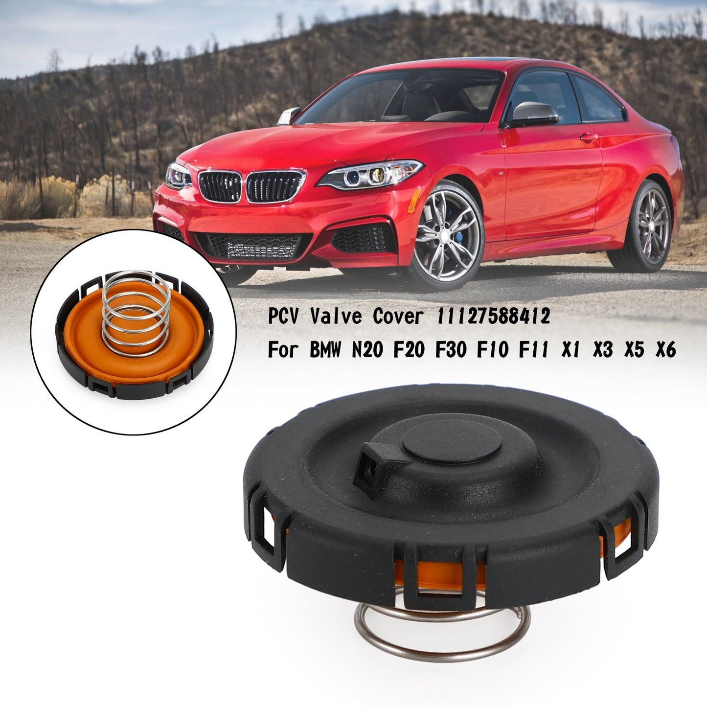 Coperchio valvola PCV 11127588412 per BMW N20 F20 F30 F10 F11 X1 X3 X5 X6 generico