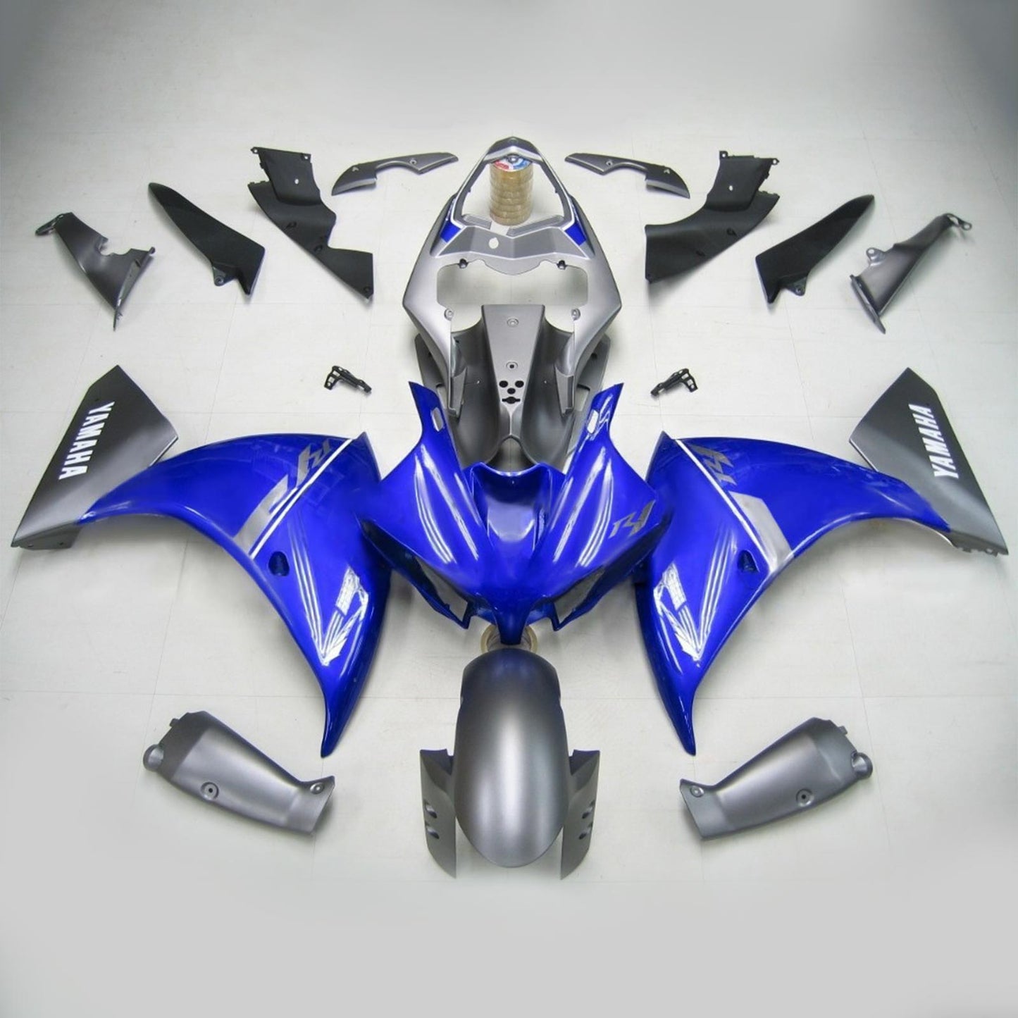 Amotopart Yamaha 2012-2014 YZF 1000 R1 Kit di detrazione grigio blu