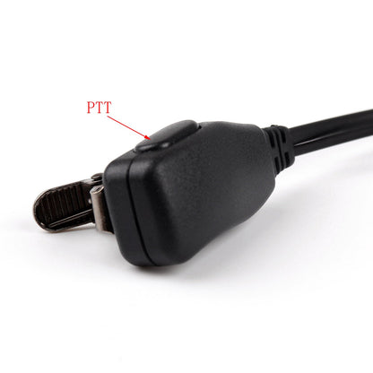 5xEar-Hook Auricolare Auricolare PTT Per Icom IC-F3 IC-F4 IC-U12 V8 V82 F21 F26 Radio