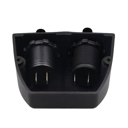 Caricabatterie 2 in 1 + accendisigari 12V/24V Pannello a 2 fori adatto per auto da barca