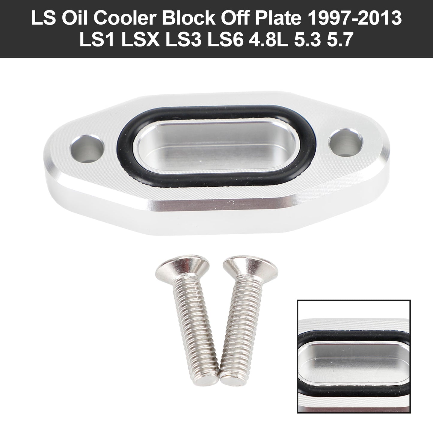 1997-2003 LS1 LSX LS3 LS6 4.8L 5.3 5.7 LS Radiatore Olio Blocco Fuori Piastra R5134