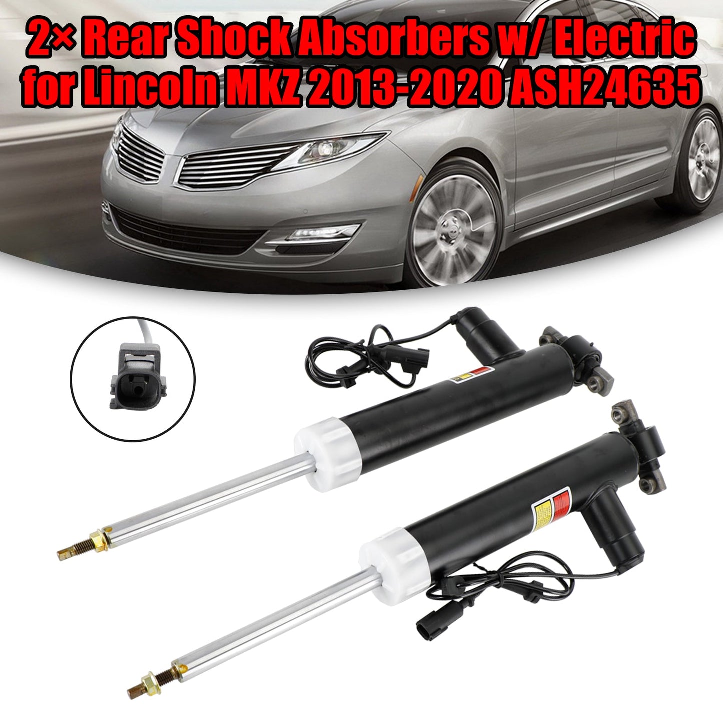 2 × Ammortizzatori posteriori Lincoln MKZ 3.7L V6 Gas DOHC con elettrico ASH24635 Fedex Express