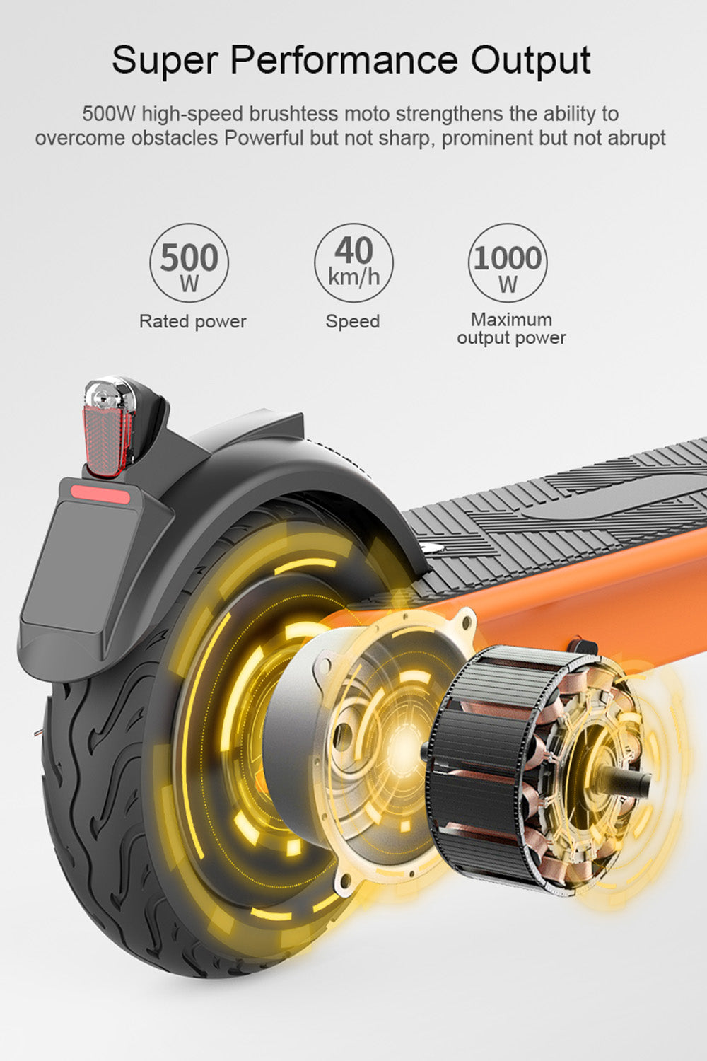 10" gamma elettrica piegante del motorino 500W 70KM 40km/h per il pendolarismo adulto della città