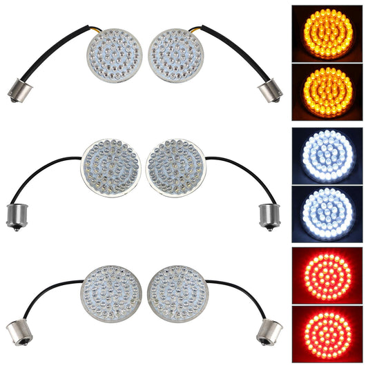 1156 Luci posteriori a LED per indicatori di direzione per Dyna Touring Street Road Glide 883 Generico