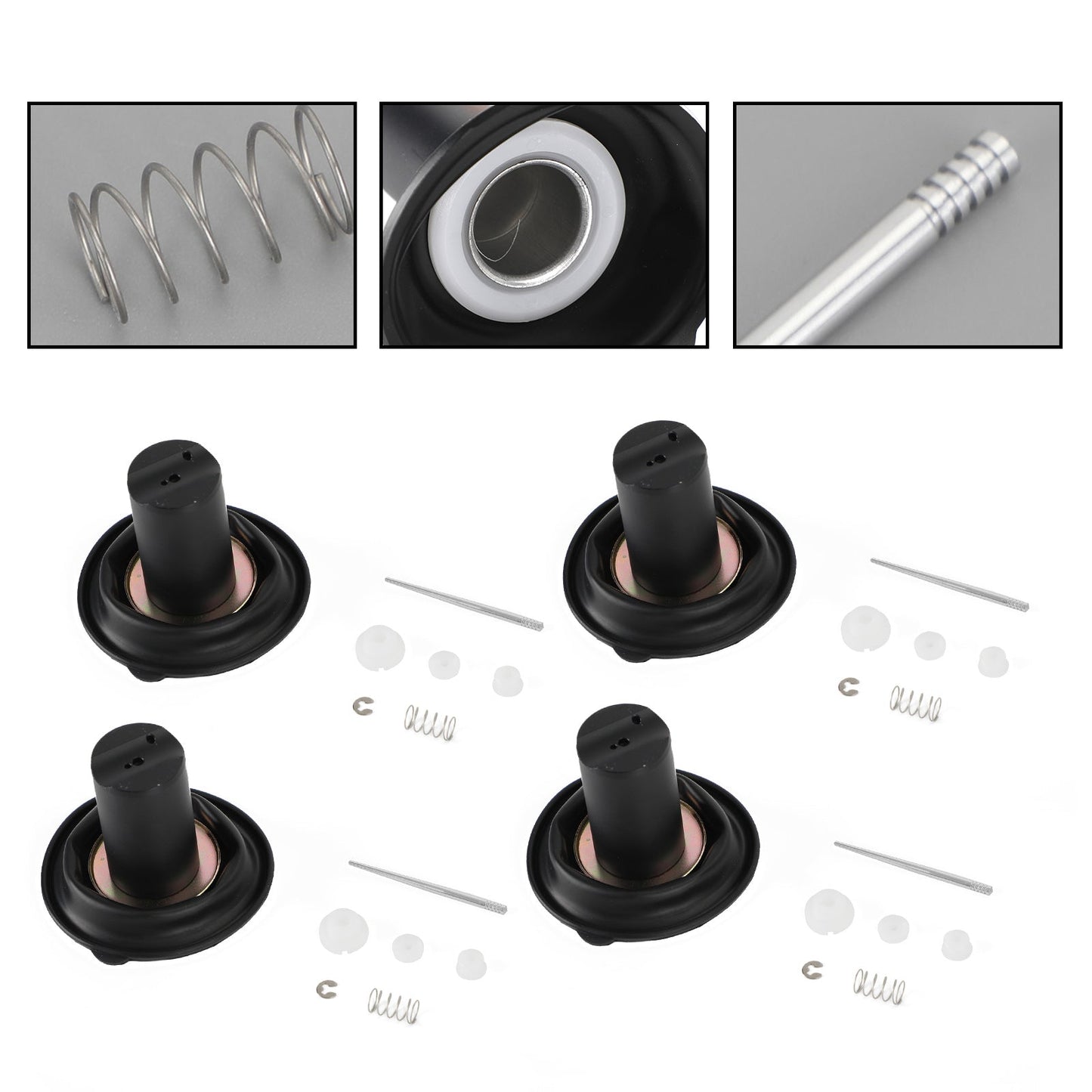 4x kit di riparazione del diaframma dello stantuffo del carburatore adatto per Yamaha XJR400 1993-2000 generico