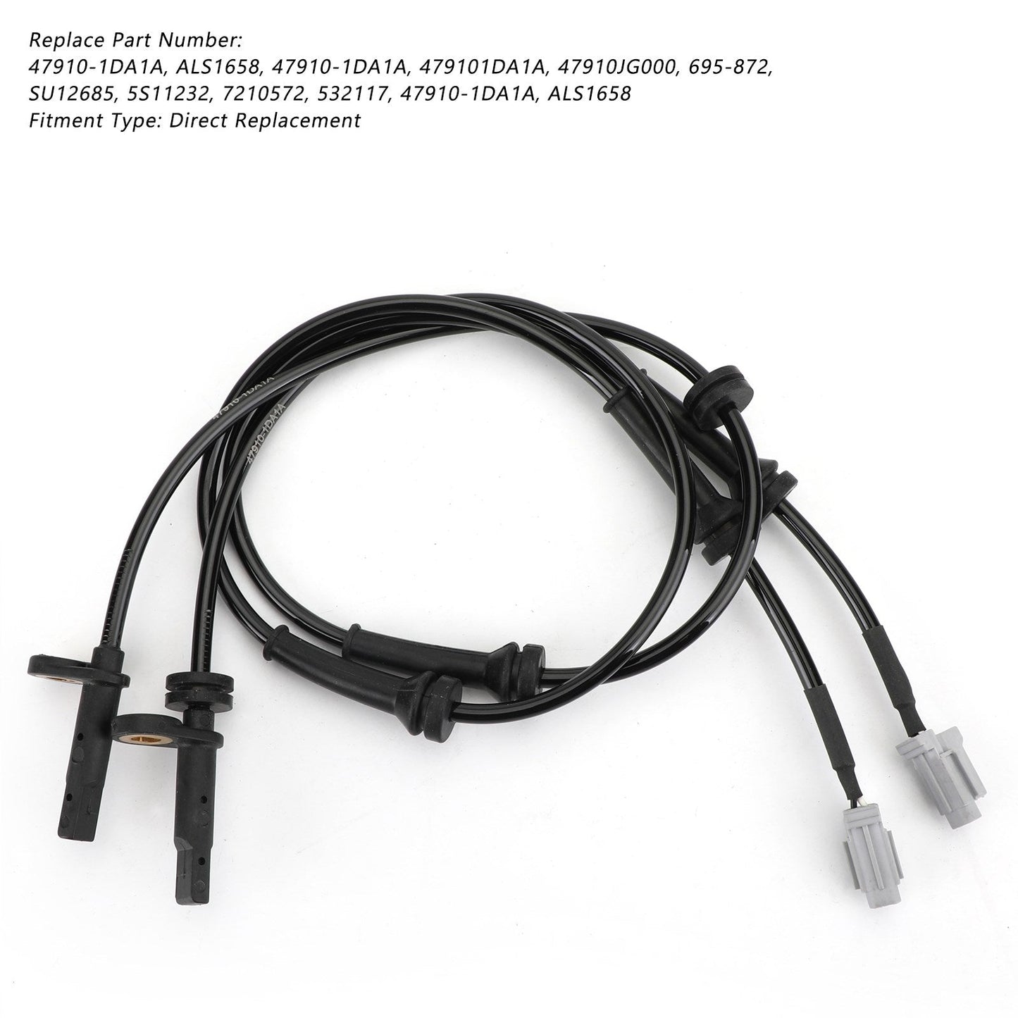 2Pcs Anteriore ABS Ruota Sensore di Velocità Per Nissan Rogue 2.5L 2008-2013 ALS1658 Generico