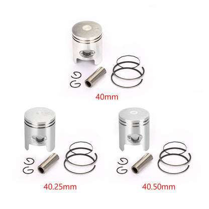 Piston Ring Pin Clip Kit Per Honda Live Dio Zx50 Topic Ww50 Lead Nh50 STD(40mm)0.25MM(40.25mm)0.50MM(40.50mm)Bore Size Generico