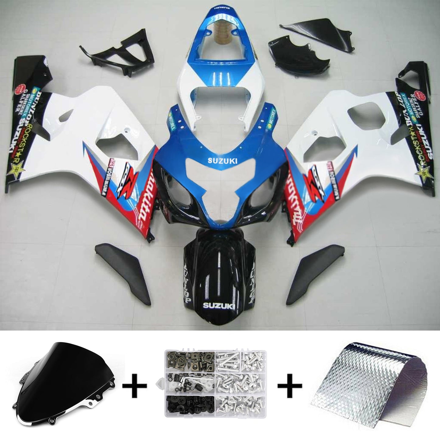 Suzuki GSXR 600/750 2004-2005 Kit Carena Carrozzeria Plastica ABS