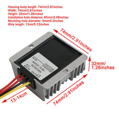 AC12V a DC12V 5A Modulo trasformatore adattatore di alimentazione convertitore di alimentazione impermeabile