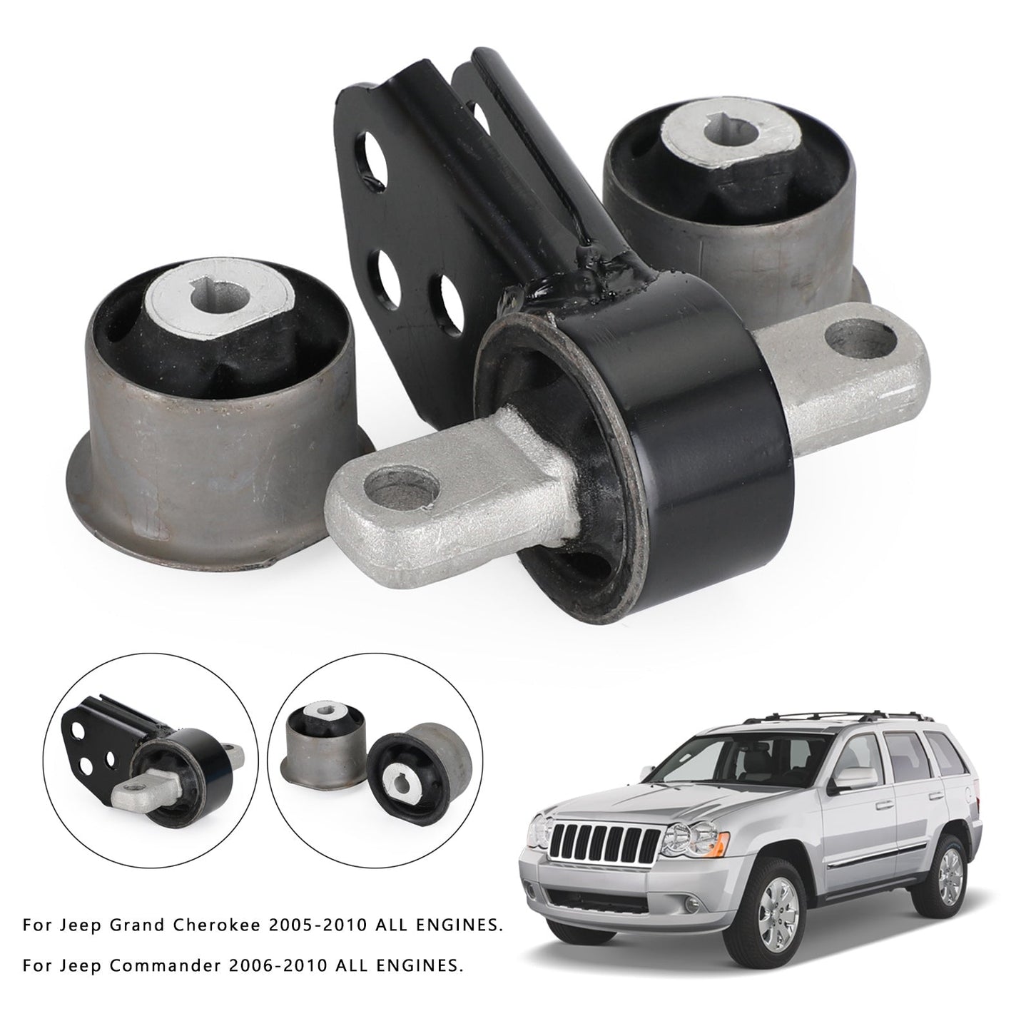 Set supporto differenziale anteriore 52114354AA per Grand Cherokee Commander 05-10 Generic