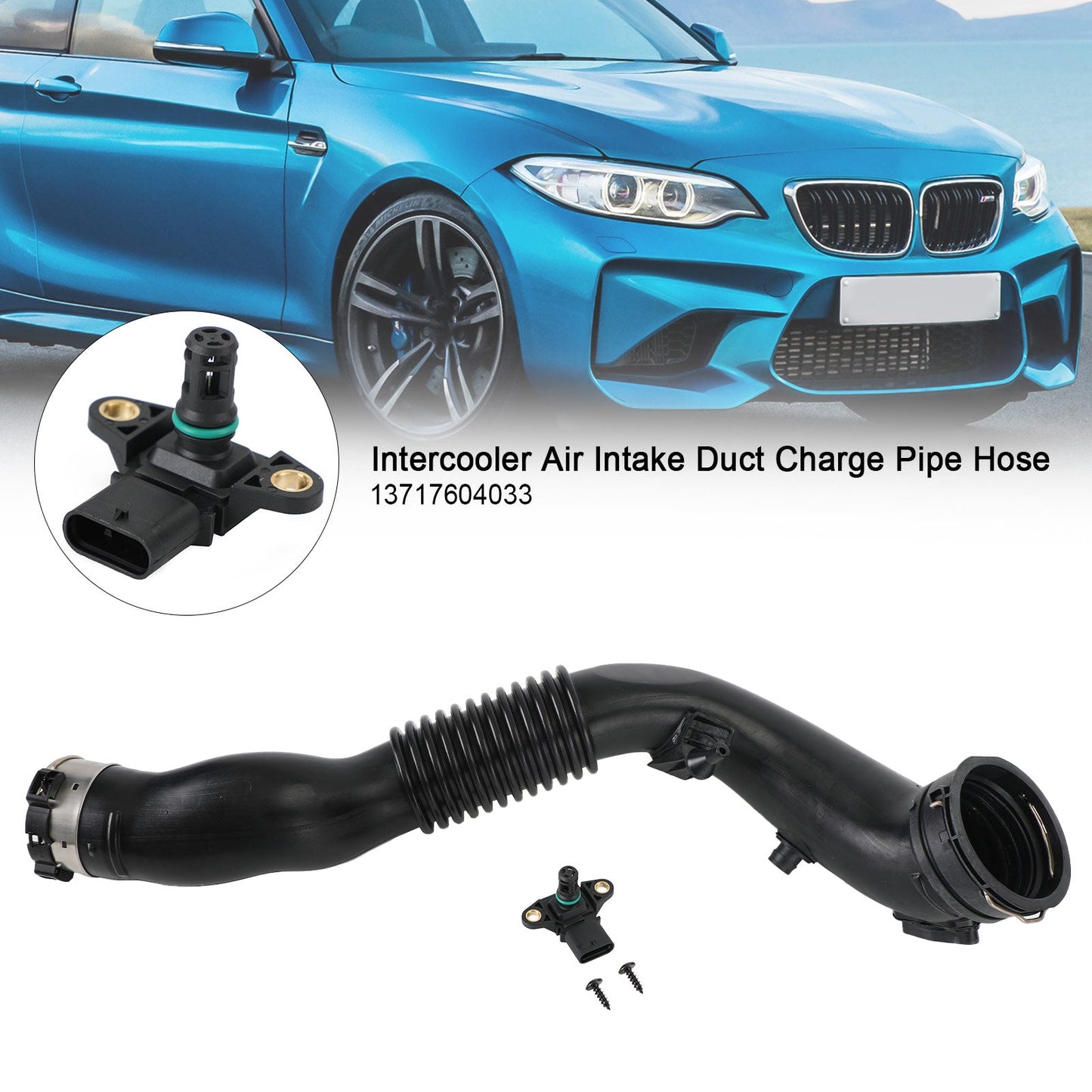 BMW F22 F25 F26 F34 Intercooler Condotto di aspirazione aria Tubo flessibile 13717604033
