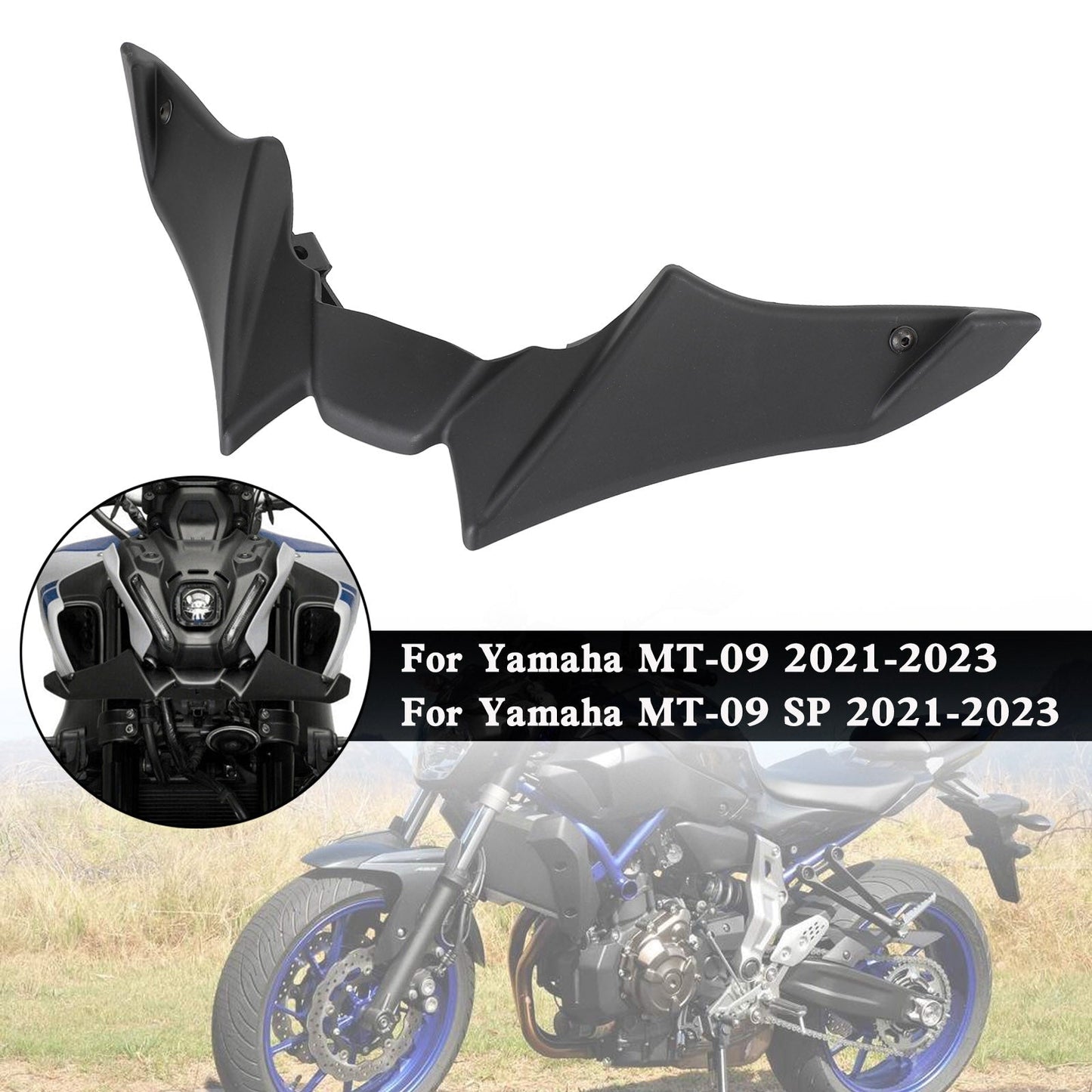 Yamaha MT-09 (SP) 2021-2023 Parafango anteriore Beak Lip Nose Cone Cover Spoiler