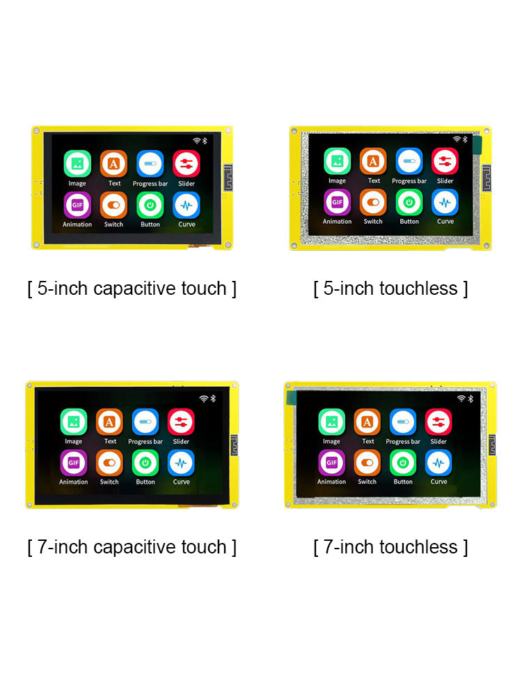 Scheda di sviluppo ESP32-S3 Schermo capacitivo LCD da 5" 7" Wifi Bluetooth MCU LVGL