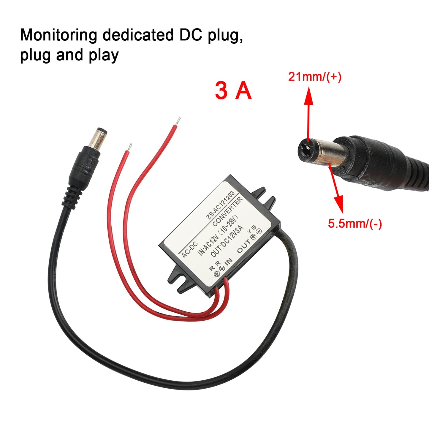 Alimentatore AC-DC AC10-28V a DC12V 3A/5A Convertitore di potenza del modulo di alimentazione