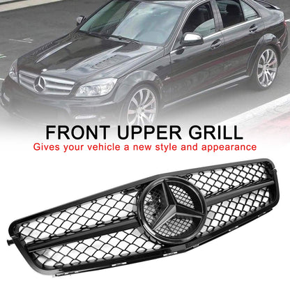 2008-2014 Classe C Benz W204 C300 C350 con griglia paraurti anteriore LED AMG