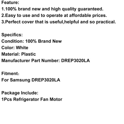 Motore del ventilatore dell"evaporatore del congelatore del frigorifero del frigorifero DC12V per Samsung DREP3020LA