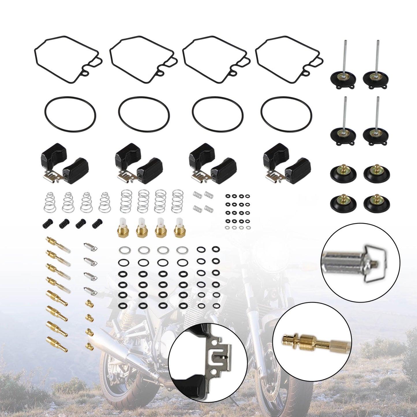 1980-1983 Honda Goldwing 1100 GL1100 kit di riparazione per ricostruzione carburatore