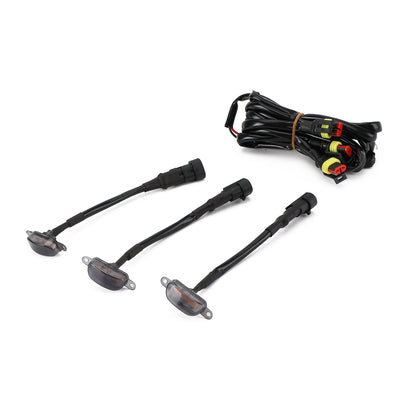 3pcs lente affumicata lampada LED ambra Raptor griglia anteriore luce corrente adatta Ford F-150 generico