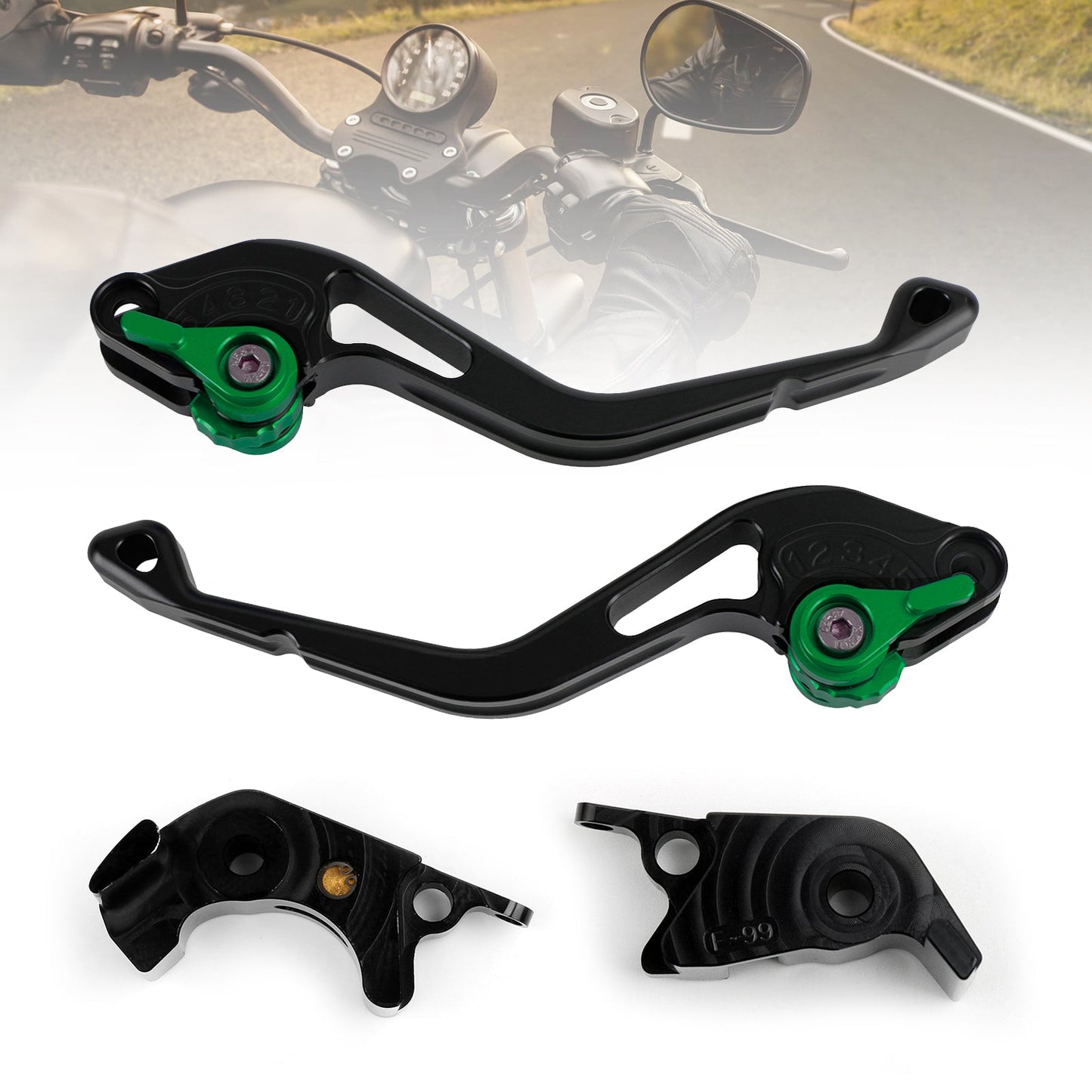 Kawasaki ZZR/ZX1400 SE versione 16-17 NUOVA Leva freno frizione corta