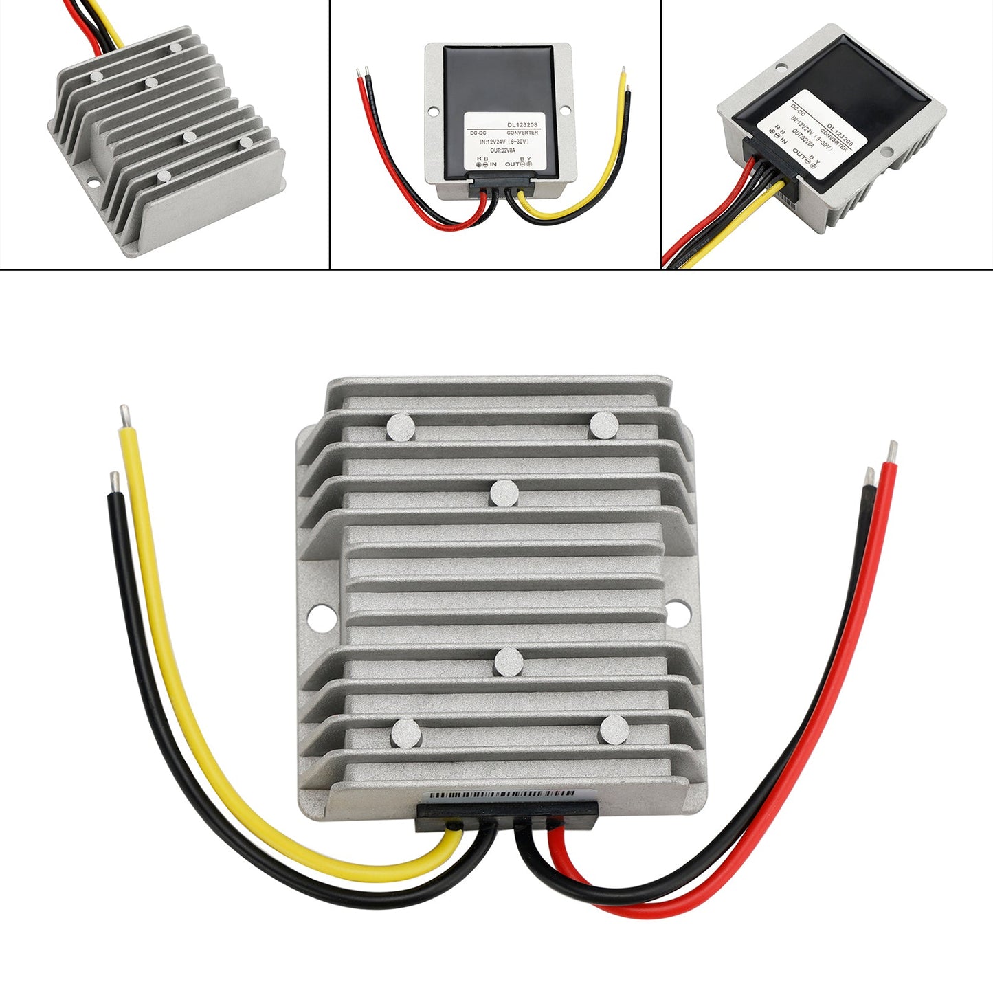Regolatore convertitore DC/DC impermeabile 12V/24V Step Up fino a 32V 8A 256W