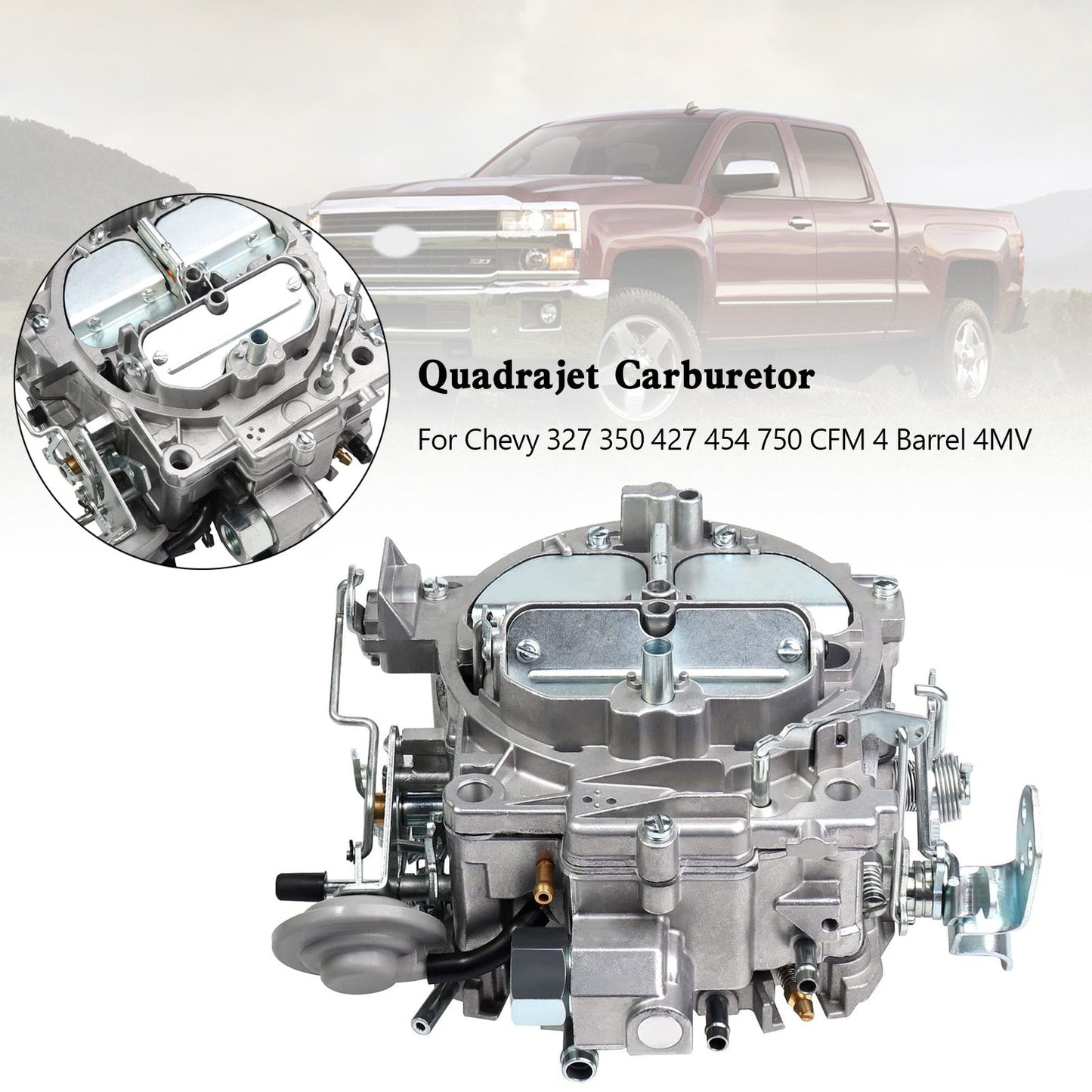 1967-1973 Chevrolet small block Gen I 5,7 L/350 Quadrajet Carburatore 750 CFM 7040007