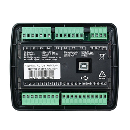 Controller del generatore DSE4520 Schermo LCD Scheda di controllo di rilevamento rete trifase
