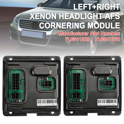2002-2006 VW Touareg 7L Sinistro + Destro Faro AFS Curva Modulo 7L6941329 7L6941330