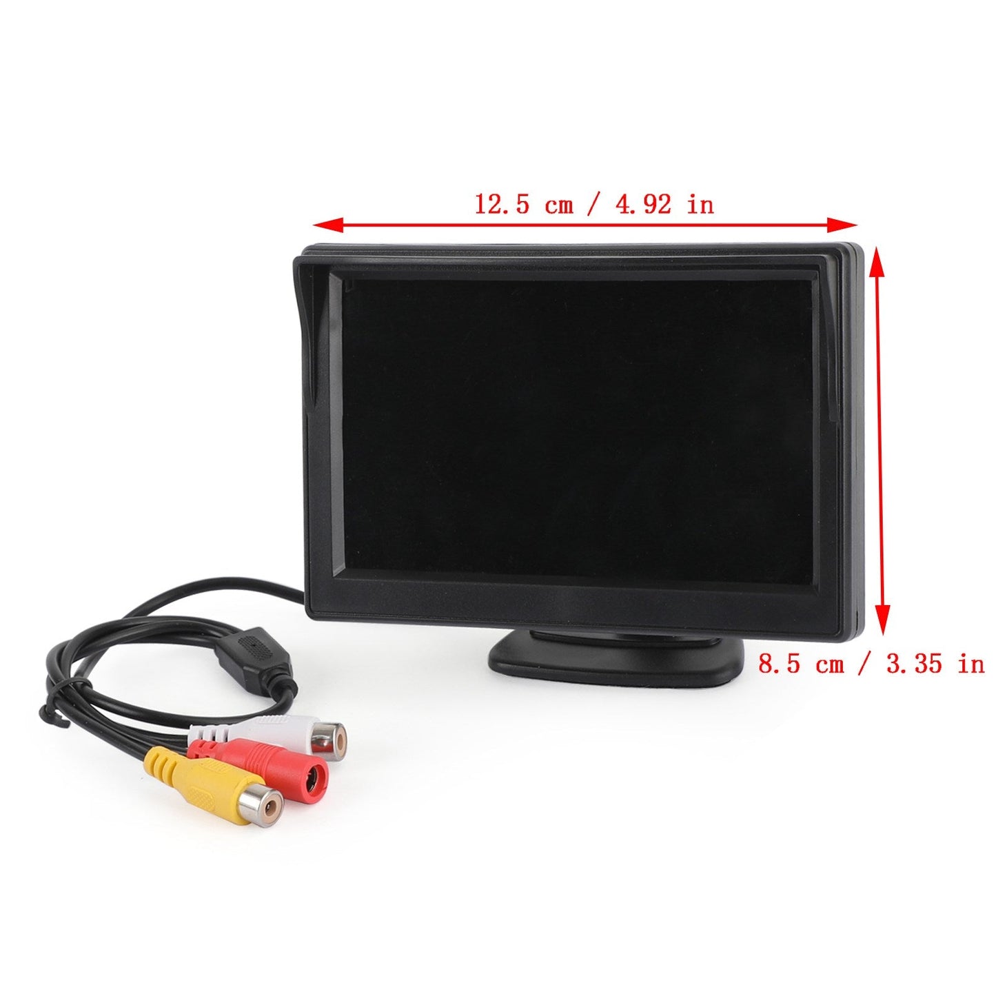 Monitor LCD TFT HD da 5 pollici per telecamera di retromarcia per parcheggio retrovisore per auto