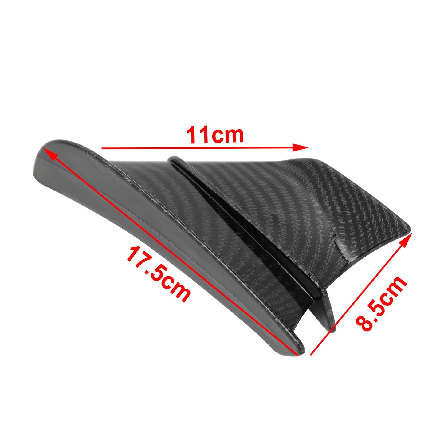 Winglet Wind Fin Kit aerodinamico Spoiler Trim Cover per moto universale