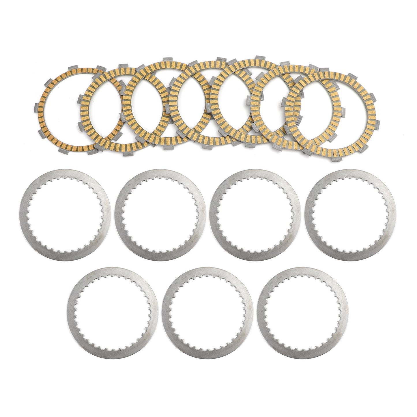 Kit frizione in ferro e dischi di attrito adatti per Honda 22201-ML4-610 FT500C 1982-1983 Generico