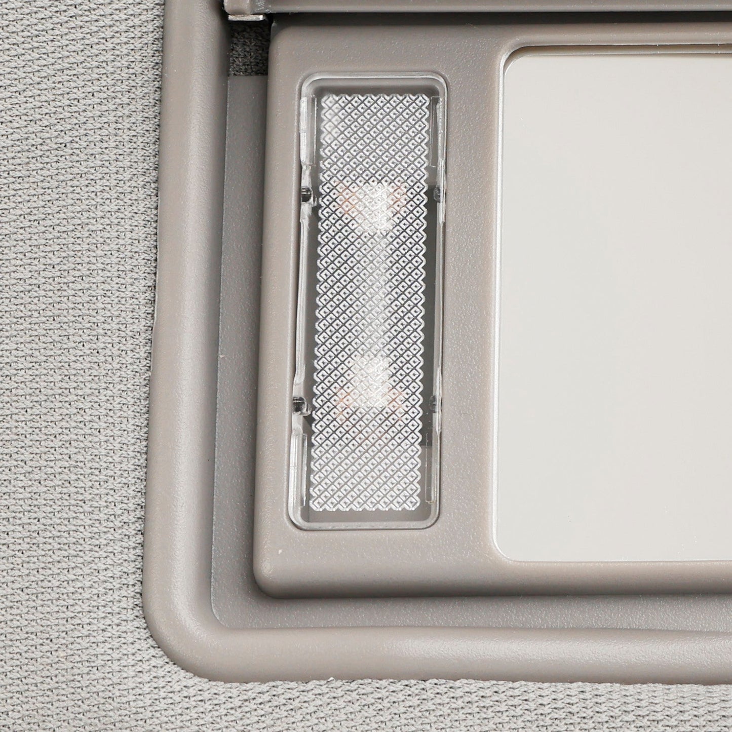 Toyota Highlander 2014-2019 Visiera parasole sinistra con Vanity grigio chiaro 74320-0E074-B0