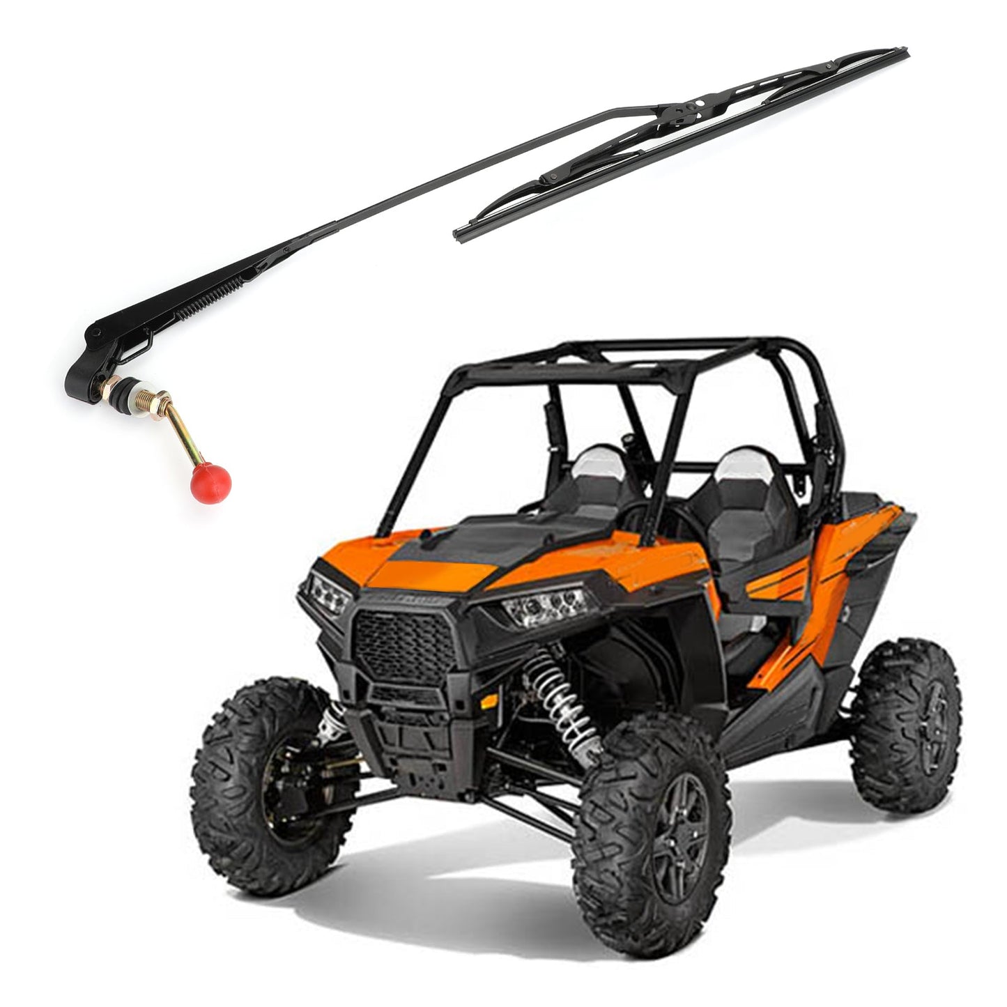 Tergicristallo manuale UTV universale per Polaris Ranger RZR Kawasaki MULE Teryx Generico