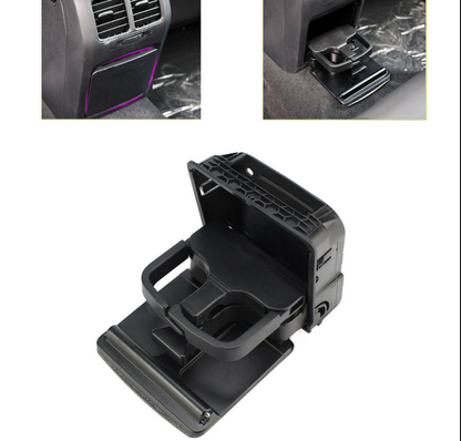 Portabicchieri console centrale bracciolo posteriore per VW Jetta Gti MK5 Golf MK6 nero generico