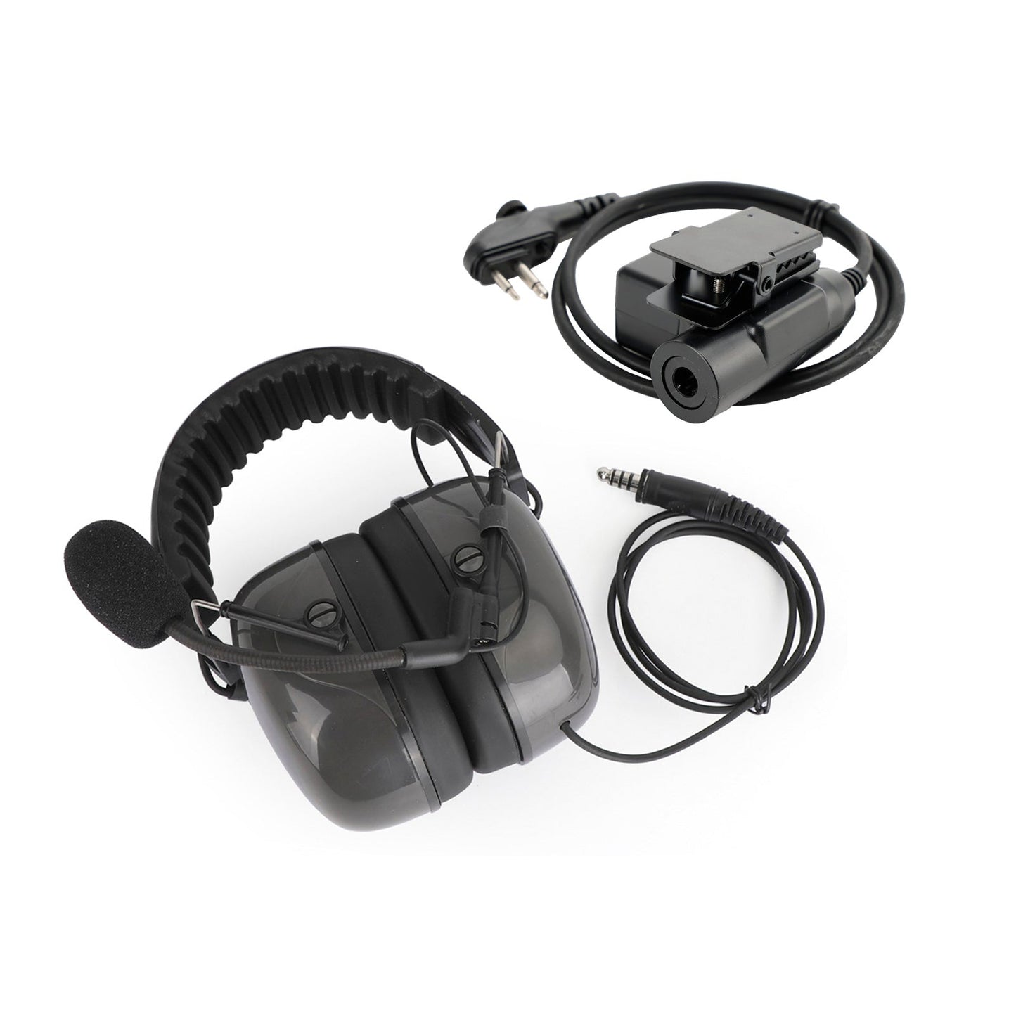 C5 Cuffia regolabile con cancellazione del rumore a 6 pin U94 PTT per HYT TD500 TD510 TD520