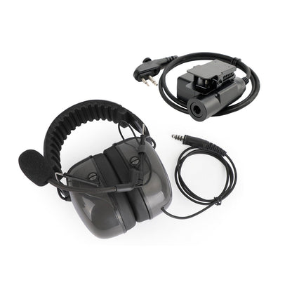 C5 Cuffia regolabile con cancellazione del rumore a 6 pin U94 PTT per HYT TD500 TD510 TD520