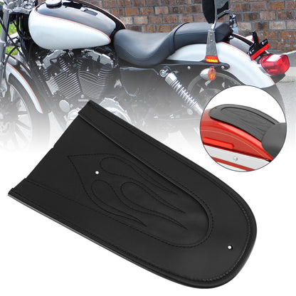 Bavaglino per parafango posteriore per sella monoposto in pelle sintetica nera per Sportster 1200 883 Generico
