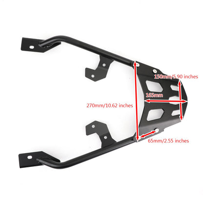 Portapacchi posteriore nero per bauletto per Honda X-ADV 750 XADV 750 2016-2020 Generico