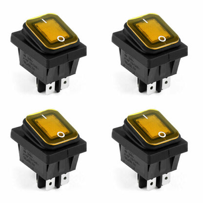 4Pin IP65 Barca Schalter Wasserdicht ON/OFF Rocker RLEIL BE RL2-102 Auto